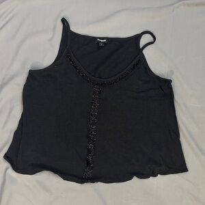 Express Black Camisole with Beaded Detail